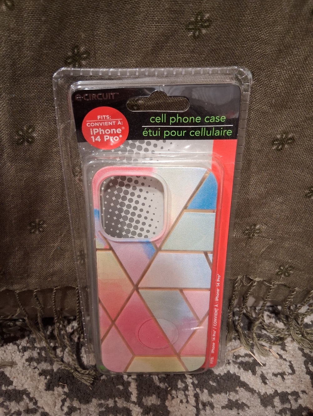 Pastel Geometric iPhone 14 Pro Case - Multi-Color